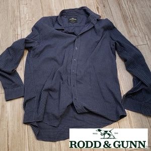 Rodd & Gunn Long Sleeve Blue Plaid Button Shirt XL